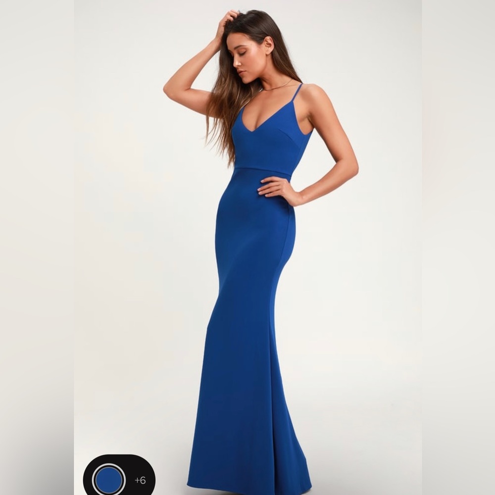 Blue Dress Lulus Brand